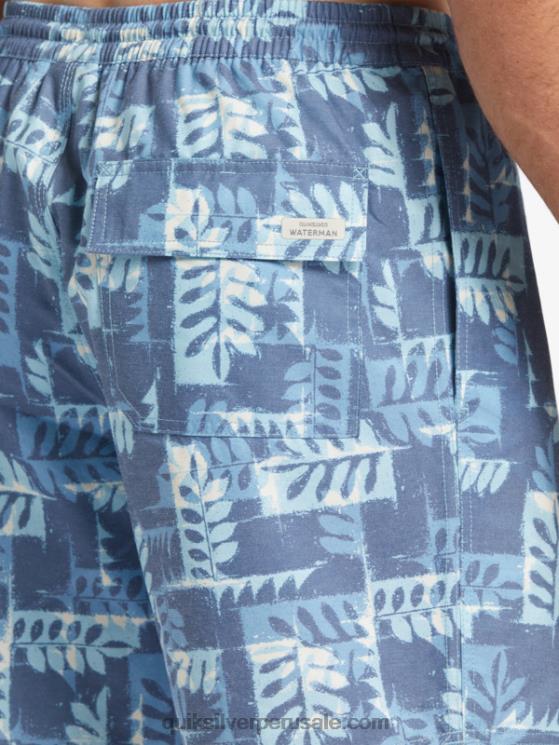 Quiksilver N8LNT547 hombres alférez canoa azul barquero canoas arrecife 17 voleas