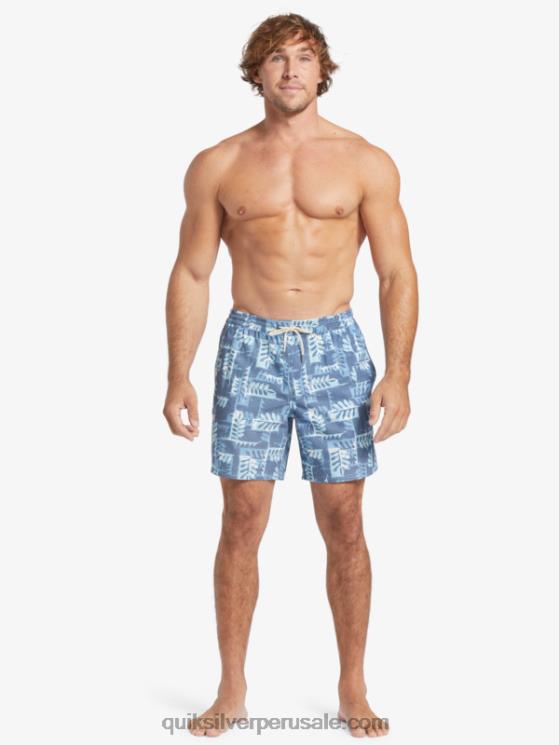 Quiksilver N8LNT547 hombres alférez canoa azul barquero canoas arrecife 17 voleas