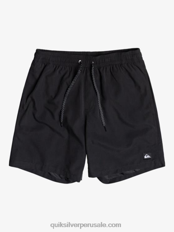 Quiksilver N8LNT619 hombres negro todos los días 17 voleas