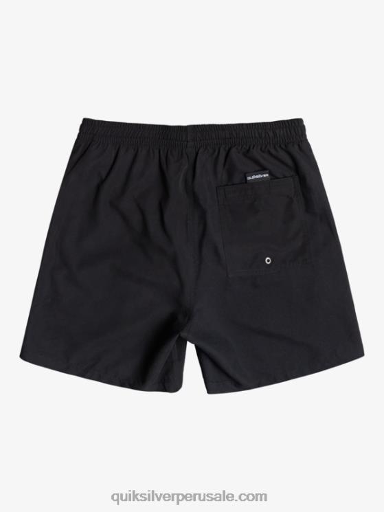 Quiksilver N8LNT619 hombres negro todos los días 17 voleas