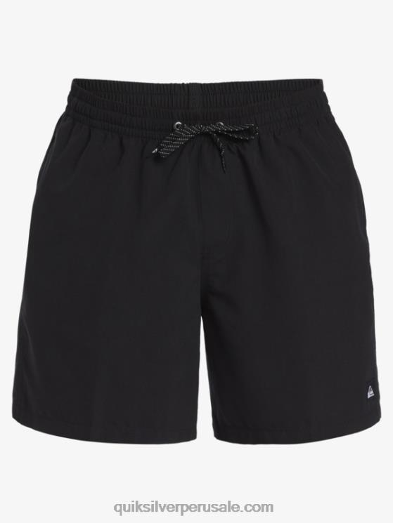 Quiksilver N8LNT619 hombres negro todos los días 17 voleas