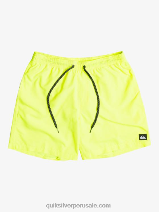 Quiksilver N8LNT626 hombres amarillo de seguridad todos los días 17 voleas
