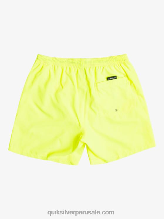 Quiksilver N8LNT626 hombres amarillo de seguridad todos los días 17 voleas