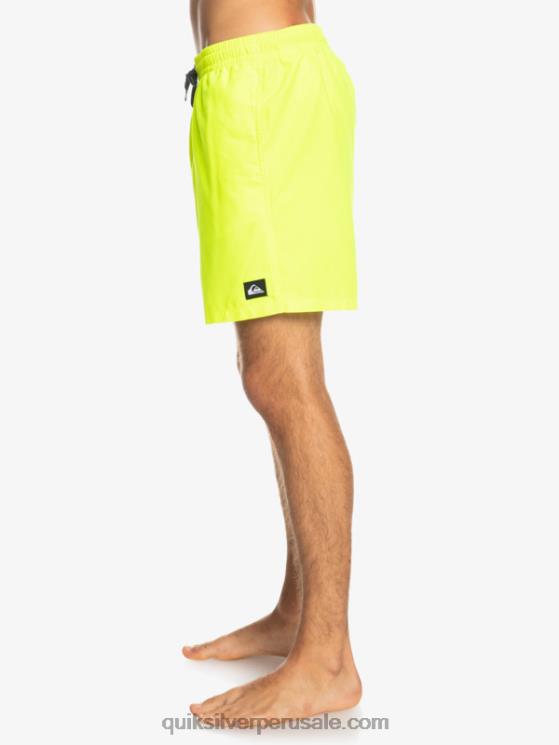 Quiksilver N8LNT626 hombres amarillo de seguridad todos los días 17 voleas