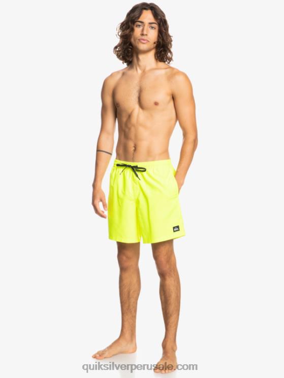 Quiksilver N8LNT626 hombres amarillo de seguridad todos los días 17 voleas