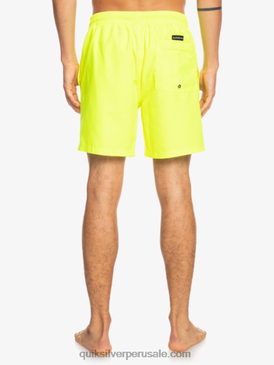 Quiksilver N8LNT626 hombres amarillo de seguridad todos los días 17 voleas