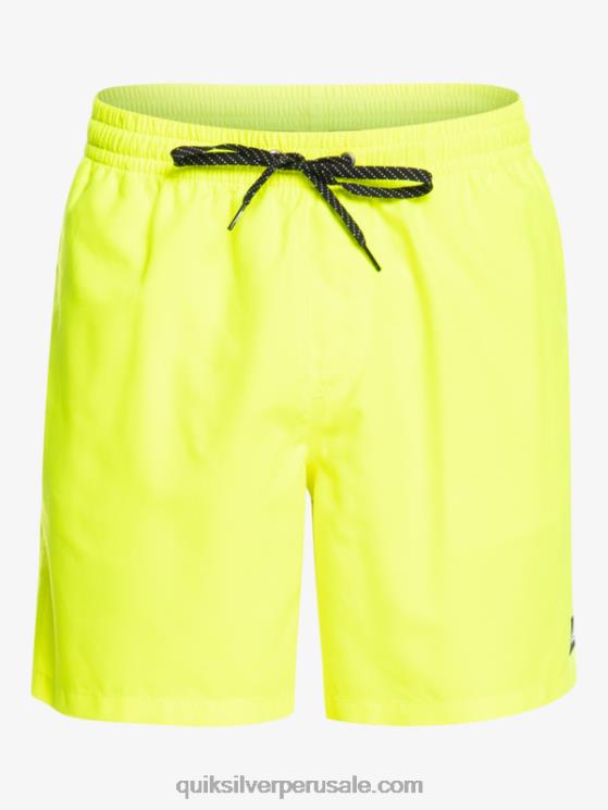 Quiksilver N8LNT626 hombres amarillo de seguridad todos los días 17 voleas