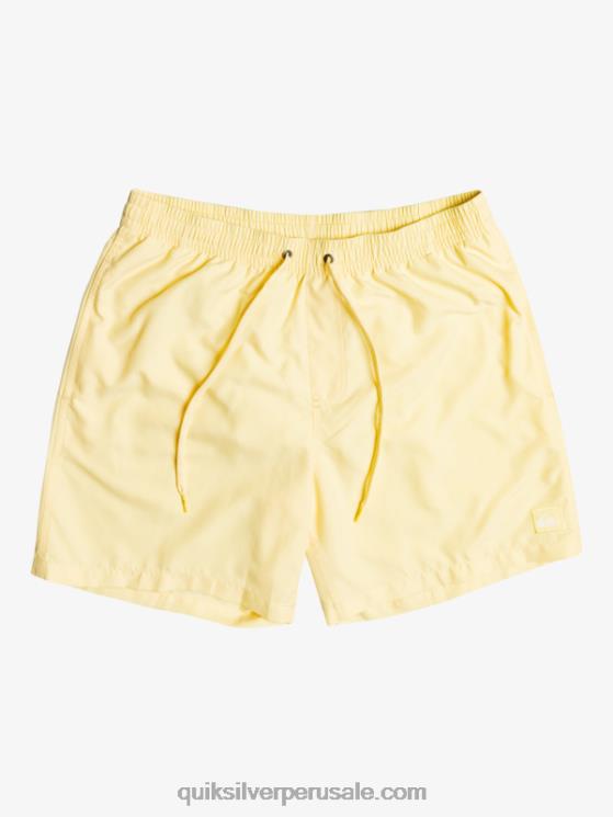 Quiksilver N8LNT628 hombres plátano pálido todos los días 17 voleas