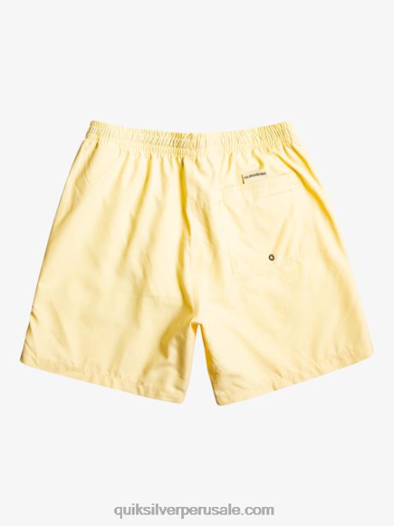 Quiksilver N8LNT628 hombres plátano pálido todos los días 17 voleas