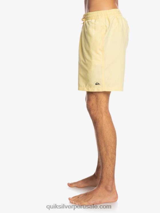 Quiksilver N8LNT628 hombres plátano pálido todos los días 17 voleas