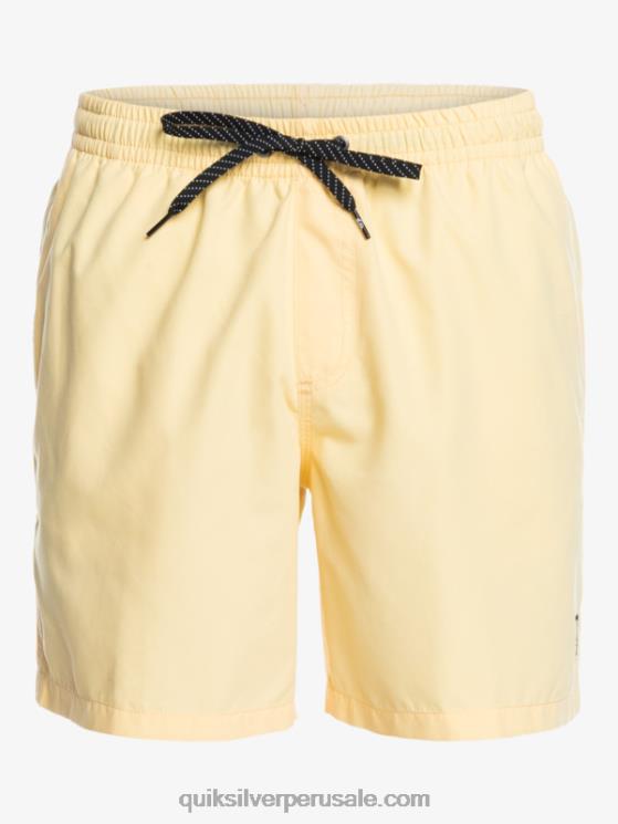Quiksilver N8LNT628 hombres plátano pálido todos los días 17 voleas