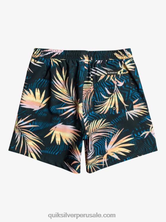 Quiksilver N8LNT634 hombres negro mezcla surfsilk 17 voleas