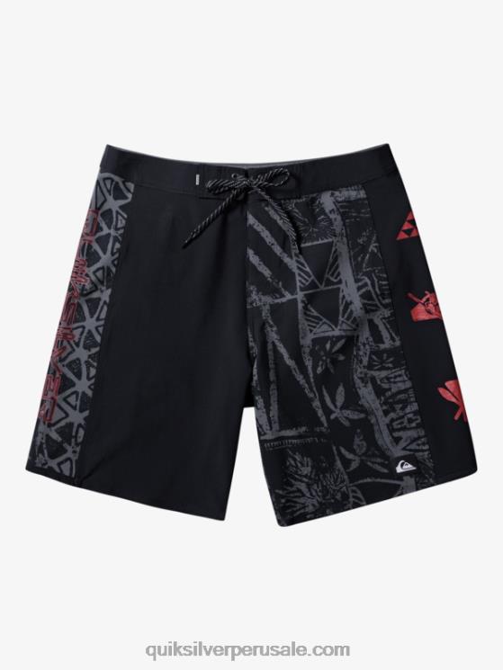 Quiksilver N8LNT637 hombres negro shorts de playa surfsilk arch hawaii 19