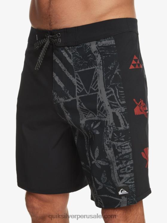 Quiksilver N8LNT637 hombres negro shorts de playa surfsilk arch hawaii 19