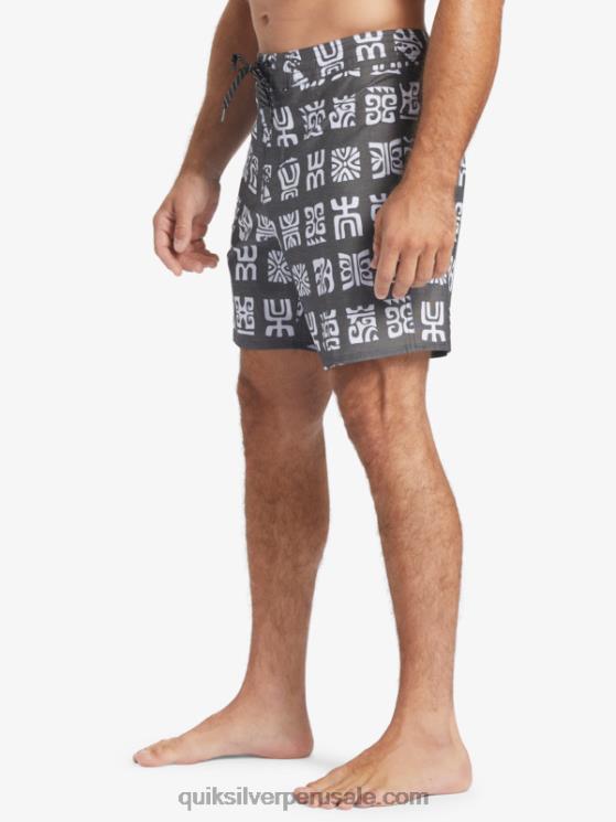 Quiksilver N8LNT640 hombres paleta de canal negro bs shorts de playa waterman channel paddle 20