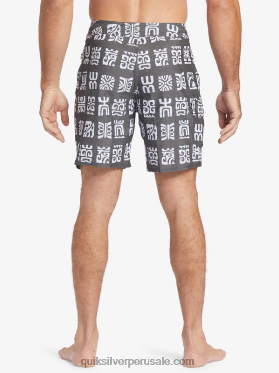 Quiksilver N8LNT640 hombres paleta de canal negro bs shorts de playa waterman channel paddle 20