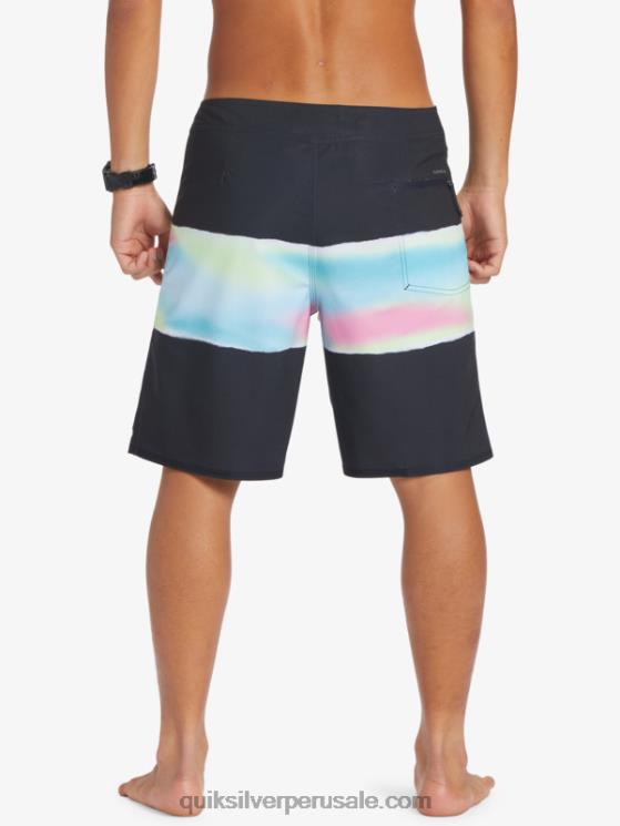 Quiksilver N8LNT643 hombres negro shorts de playa surfsilk air brush 19