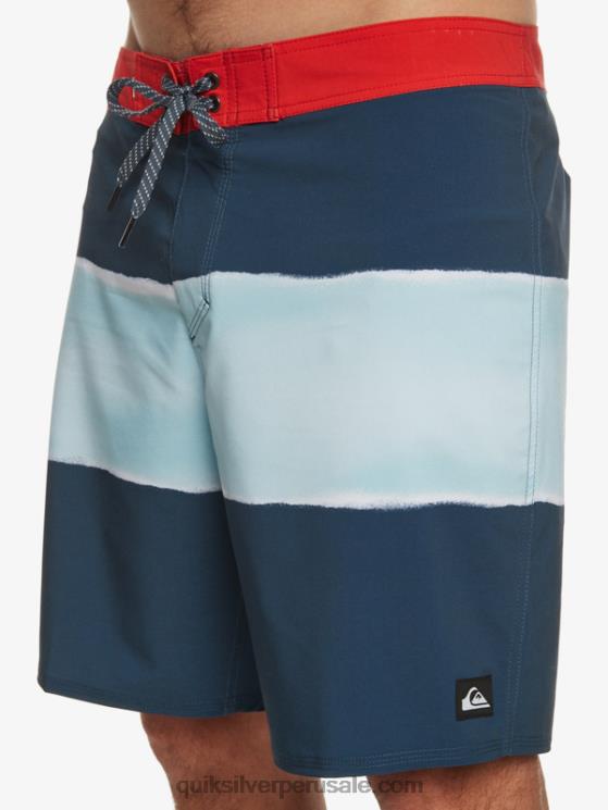 Quiksilver N8LNT645 hombres azul marino medianoche shorts de playa surfsilk air brush 19