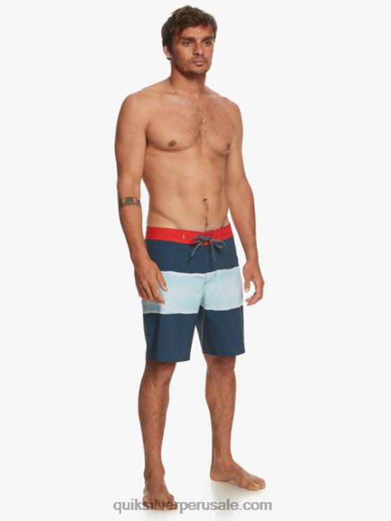 Quiksilver N8LNT645 hombres azul marino medianoche shorts de playa surfsilk air brush 19
