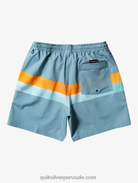 Quiksilver N8LNT655 hombres camafeo azul aerógrafo surfsilk 17 voleas