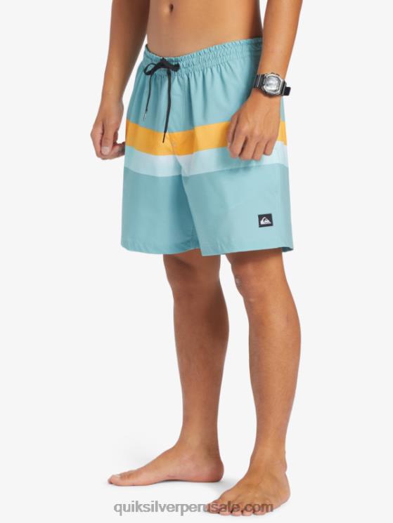 Quiksilver N8LNT655 hombres camafeo azul aerógrafo surfsilk 17 voleas