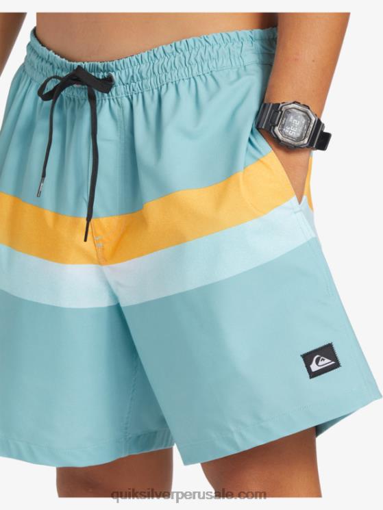 Quiksilver N8LNT655 hombres camafeo azul aerógrafo surfsilk 17 voleas