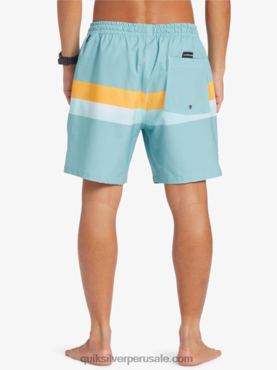 Quiksilver N8LNT655 hombres camafeo azul aerógrafo surfsilk 17 voleas