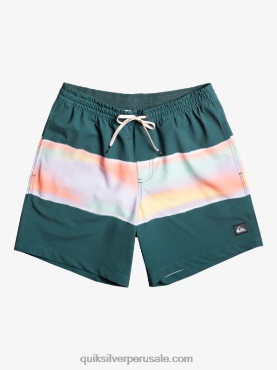 Quiksilver N8LNT657 hombres azul marino medianoche aerógrafo surfsilk 17 voleas