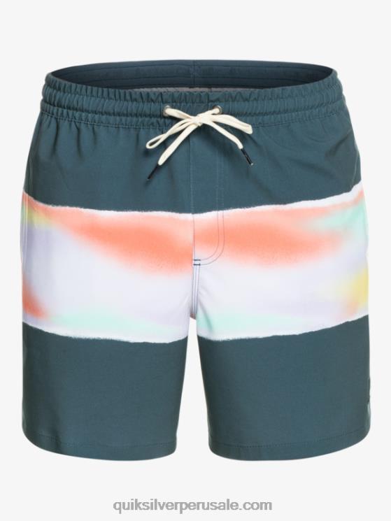 Quiksilver N8LNT657 hombres azul marino medianoche aerógrafo surfsilk 17 voleas
