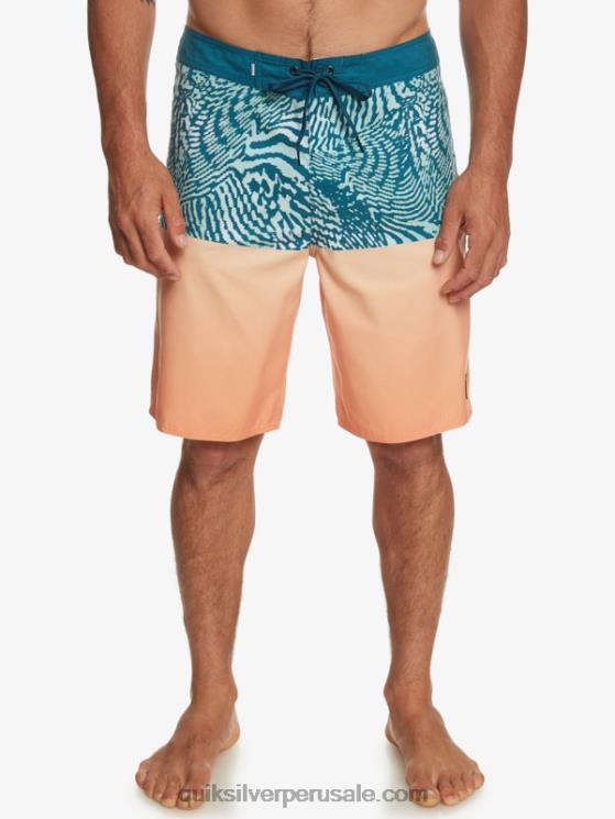 Quiksilver N8LNT668 hombres azul marroquí shorts de baño diarios de la división 20