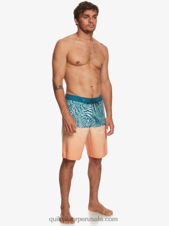 Quiksilver N8LNT668 hombres azul marroquí shorts de baño diarios de la división 20