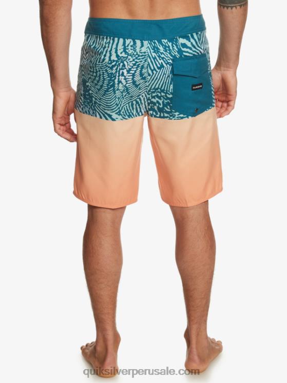 Quiksilver N8LNT668 hombres azul marroquí shorts de baño diarios de la división 20