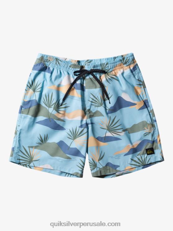 Quiksilver N8LNT677 hombres cielo azul mezcla todos los días 17 voleas