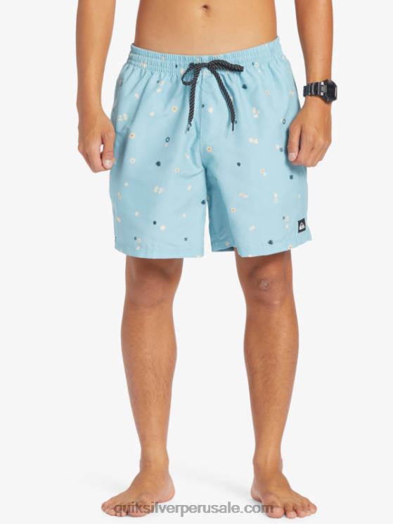Quiksilver N8LNT680 hombres azul celeste mezcla todos los días 17 voleas