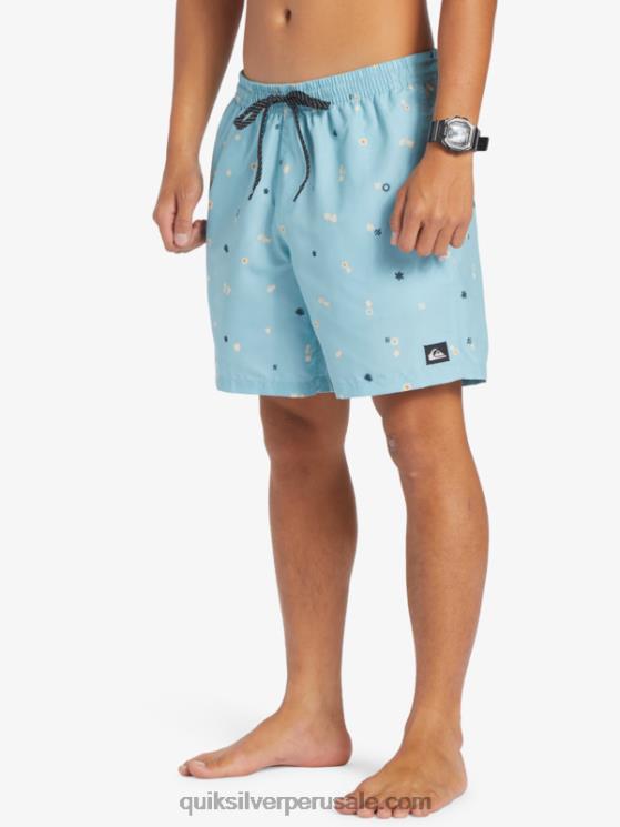 Quiksilver N8LNT680 hombres azul celeste mezcla todos los días 17 voleas
