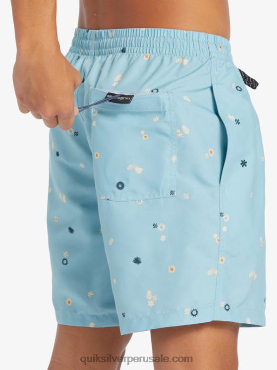 Quiksilver N8LNT680 hombres azul celeste mezcla todos los días 17 voleas