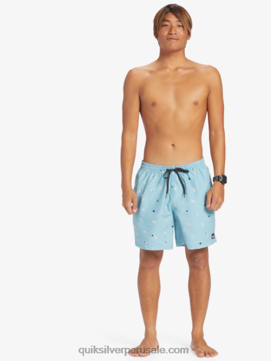 Quiksilver N8LNT680 hombres azul celeste mezcla todos los días 17 voleas