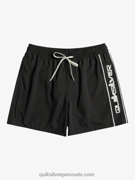 Quiksilver N8LNT698 hombres negro todos los días vert 16 voleas