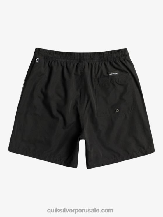 Quiksilver N8LNT698 hombres negro todos los días vert 16 voleas