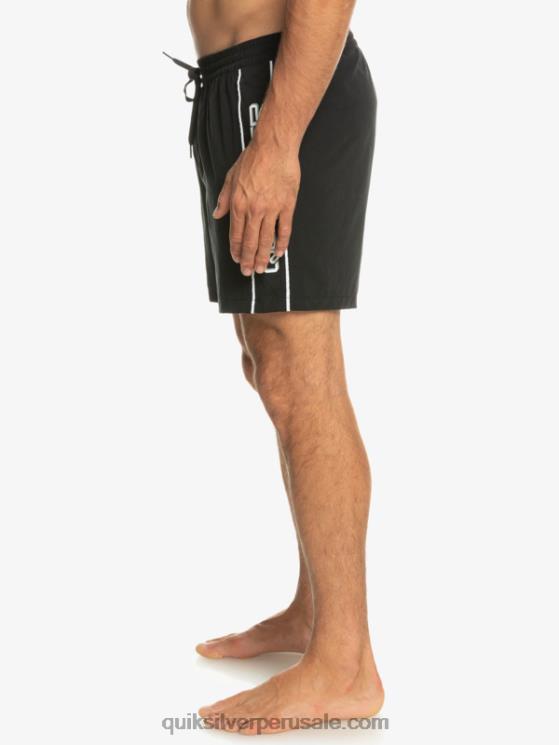Quiksilver N8LNT698 hombres negro todos los días vert 16 voleas