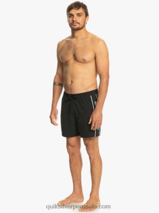 Quiksilver N8LNT698 hombres negro todos los días vert 16 voleas