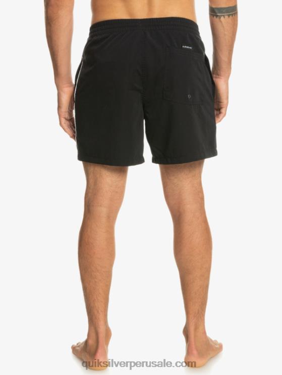 Quiksilver N8LNT698 hombres negro todos los días vert 16 voleas
