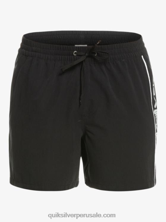 Quiksilver N8LNT698 hombres negro todos los días vert 16 voleas
