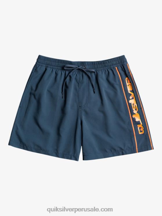 Quiksilver N8LNT699 hombres azul marino medianoche todos los días vert 16 voleas