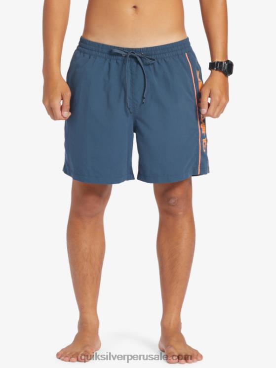 Quiksilver N8LNT699 hombres azul marino medianoche todos los días vert 16 voleas