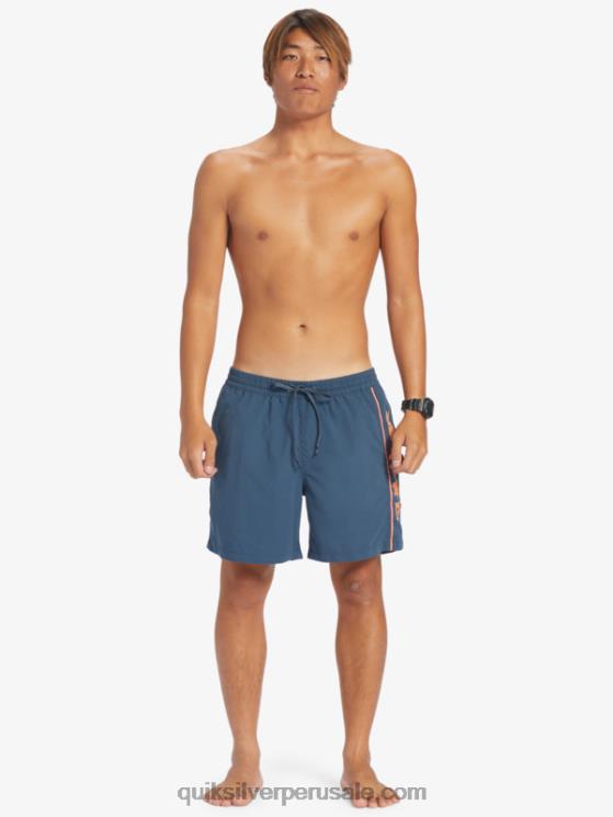 Quiksilver N8LNT699 hombres azul marino medianoche todos los días vert 16 voleas