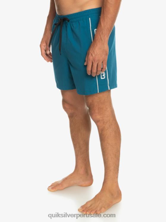 Quiksilver N8LNT701 hombres azul marroquí todos los días vert 16 voleas