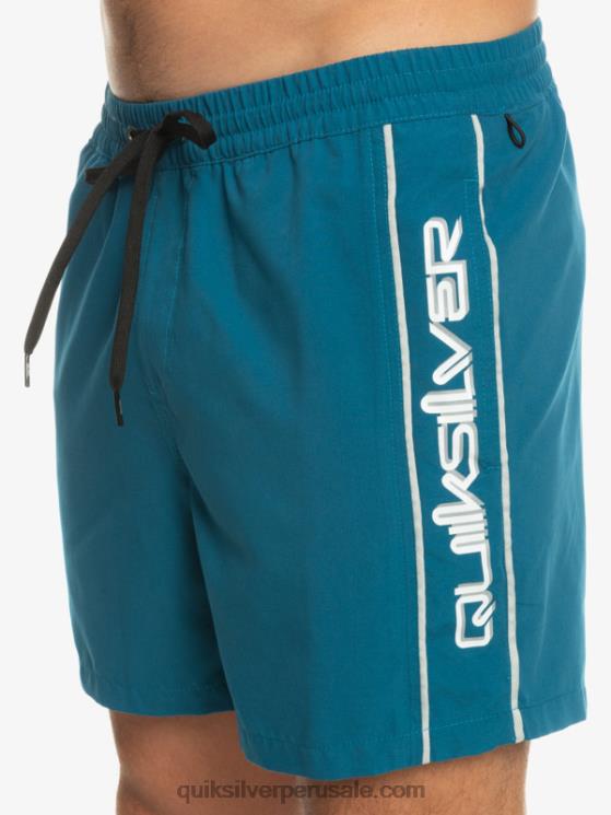 Quiksilver N8LNT701 hombres azul marroquí todos los días vert 16 voleas