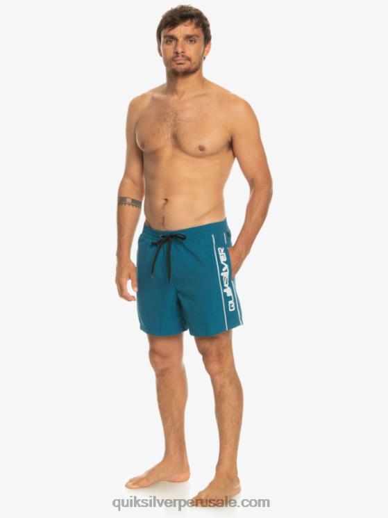 Quiksilver N8LNT701 hombres azul marroquí todos los días vert 16 voleas