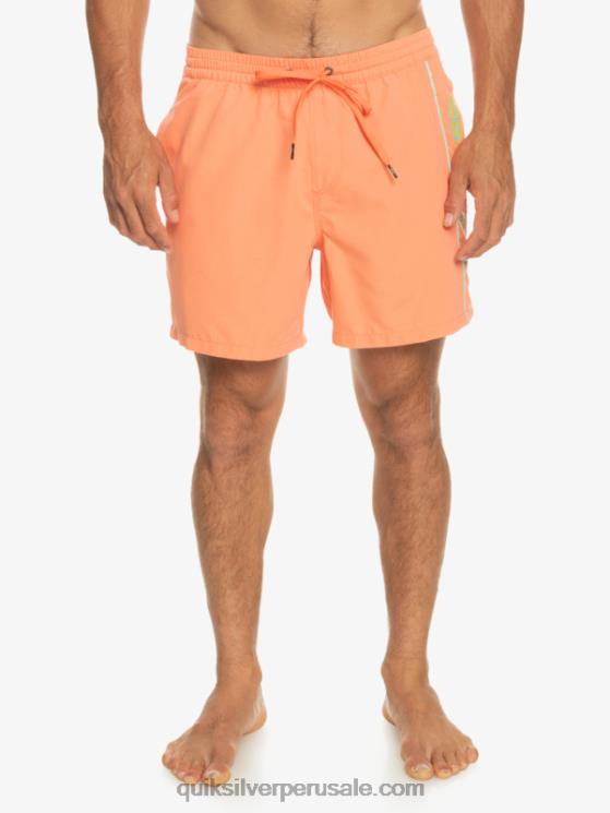 Quiksilver N8LNT703 hombres salmón fresco todos los días vert 16 voleas